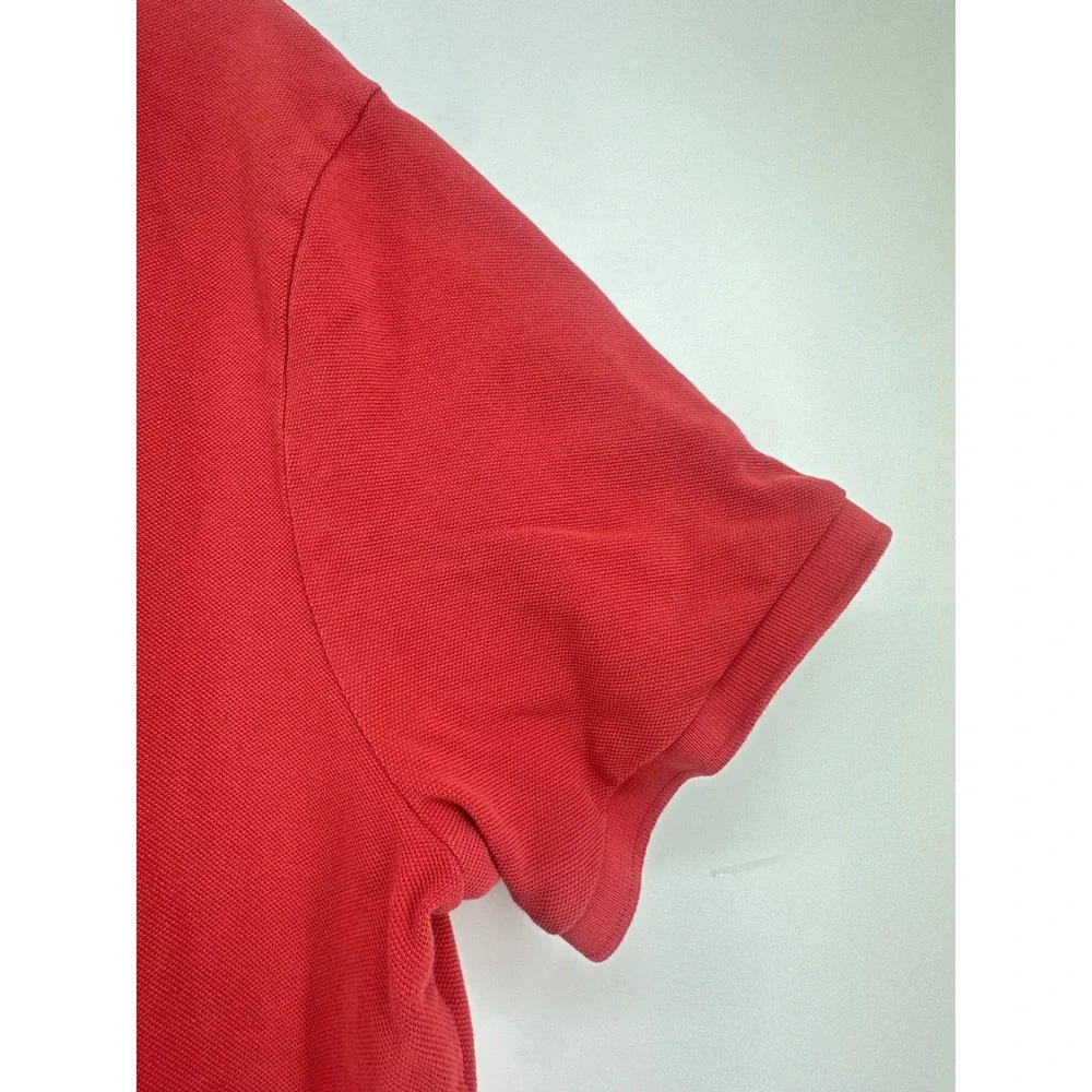 Polo Ralph Lauren Mens XL Custom Slim Fit Short Sleeve Polo Shirt Red Blue Pony